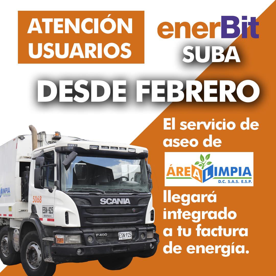 Facturación conjunta del servicio de aseo en Suba – usuarios Enerbit ...